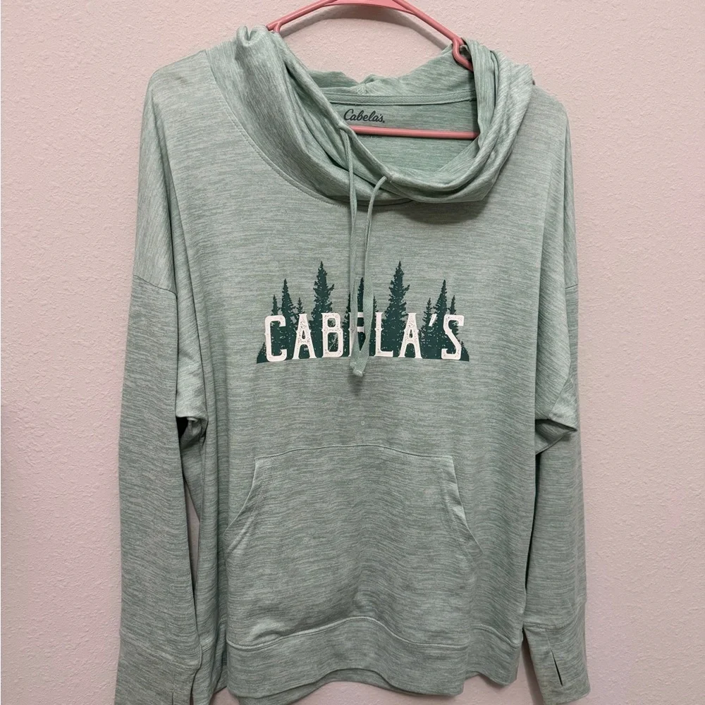Cabela's Sage Green Women's Sweatshirt - Picture 2 of 6